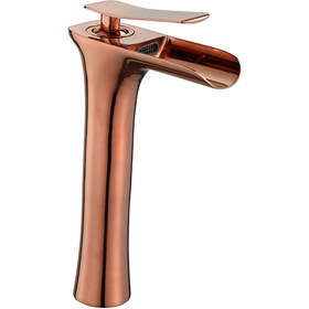 Resim Fkn Şelale Çanak Lavabo Bataryası Pvd Rose Gold 