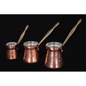 Resim İşlemeli Klasik Cezve No:2 Kırmızı 