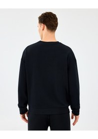 Resim Skechers M Essential Crewneck Sweatshirt Erkek Siyah Sweatshirt S2610015-3817 Siyah 