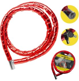 Resim Proxtech Profesyonel 150 cm Motosiklet Kilidi Bisiklet Kilidi Yaylı Motor Kilidi 
