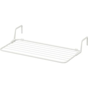 Resim IKEA Antonıus Beyaz 77 Cm Balkon Ray Kapı Üstü Çamaşır Askısı 