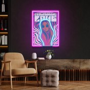 Resim Vintage Hippi Baskılı - Neon Tabela 