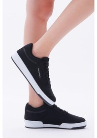 Resim Tonny Black Rahat Kalıp Poli Taban Bağcıklı Siyah Spor Ayakkabı Tb107-0 Siyah | Unisex 