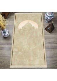 Resim Dijital Baskılı, Yıkanabilir, Yumuşak Dokulu Çocuk Ve Yetişkin Seccade S-dot-sn-023 Bej 