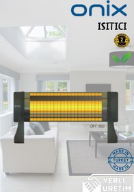 Resim onix ON 1500 Elektrikli Soba Isıtıcı 3 Çubuklu Emniyetli Alüminyum Gövde 1500W 
