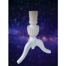 Resim Bengi Ticaret Fiskos Baba Ayak Model Parlak Ihlamur Ağacı Ayak Parlak Beyaz Mdf Tabla Kutuda Sevk El Yapım 