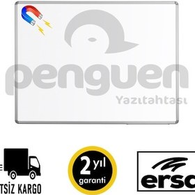 Resim Penguen Alü Çer. Duvara Monte Manyetik Yazı Tahtası Beyaz 100X130 