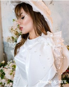 Resim Tangül&Ali'S Moda Evi Özel Tasarım İnci Detaylı Gelinlik 