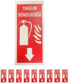 Resim Yangın Söndürücü Levhası 10 Adet 