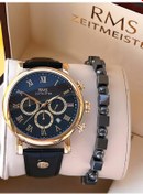 Resim Romanson Deri Kordon İç Fonksiyonları Aktif 5 Atm Suya Dayanıklı Erkek Kol Saati Ag1634.05 Sarı 