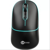 Resim Lenovo Lecoo WS210 Wifi+ Bluetooth Kablosuz 2.4ghz Siyah 4 Tuşlu Şarjlı Sessiz Kompakt Mouse 