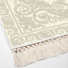 Resim Alanur Home Eko Trend Djt Yıkanabilir Kaymaz Taban 3 Lü Yatak Odası Takımı 747 Klasik Krem 