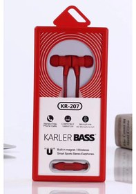 Resim Muratech Karler Bass Kr-207 Mıknatıslı Kablolu Kulaklık - Kırmızı 