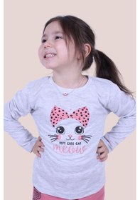 Resim Fyk Kids Kız Çocuk Uzun Kol Sweatshirt Gri 