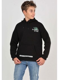 Resim Toontoy Kids Toontoy Erkek Çocuk Tnty Nakışlı Sweatshirt Siyah 