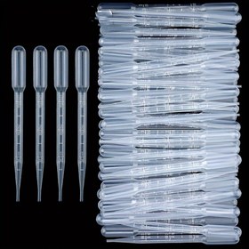 Resim 30 Adet Atık Plastik Damlacıklar, 3ml/1ml Pipetler Ölçekli, Yuvarlak, Kokusuz, Laboratuvar ve El Sanatları Kullanımı İçin Yalnızca El Yıkama ile 