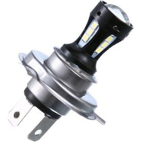Resim Pazly Led H4 3030 Motosiklet Yüksek-düşük Far Lambası 6500k 12-24v 