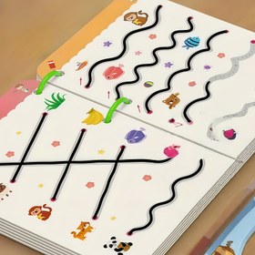 Resim Hayvan ve Alfabe Takip Egzersizleri İçeren 34 Sayfalık Yeşil Silinebilir Çocuk Kalem Kontrol Eğitim Çalışma Kitabı - 3 Yaş ve Üzeri için İnce Motor Becerileri Pratiği - Eğitici Öğrenme Yardımcısı & Çocuklar Günü Hediyesi 