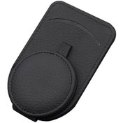 Resim Araç İçi Çok Amaçlı Güneşlik Gözlük Tutucu Ve Kart Saklama Çantası, Siyah, Dayanıklı Ve Pratik 