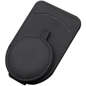 Resim Araç İçi Çok Amaçlı Güneşlik Gözlük Tutucu Ve Kart Saklama Çantası, Siyah, Dayanıklı Ve Pratik 