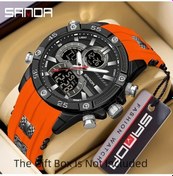 Resim Oldfriend Sanda Erkek Spor Digital Saati 50m Su Geçirmez Parlak Ekran Alarm Kronometre Mavi Diğer 