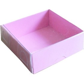 Resim Asetat Kutu Altı Karton 5X5X2,2 Cm 50 Adet Pembe N11.9215 