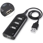 Resim 4 Port USB Hub USB 2.0 Çoklayıcı Siyah 