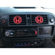 Resim 3dbaydesign 1996-2001 Honda Civic Amlemli Kalorifer Izgarası (kırmızı) 