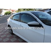 Resim Honda Civic Mügen Cam Rüzgarlığı Kromlu Sedan 2015-2021 Arası 4Lü N11.30529 