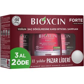 Resim Bioxcin Forte Saç Dökülmesine Karşı Bitkisel Şampuan 3 x 300 ml 3 Al 2 Öde 