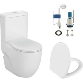Resim Norm 501 Duvara Sıfır Klozet + Norm Yavaş Kapak + Vitra Iç Takım Set 