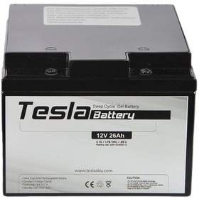 Resim TESLA Akü 12v 26ah Deep Cycle Jel Akü (yeni Üretim) 