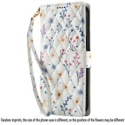 Resim Sunshine022 Samsung Galaxy Uyumlu Z Fold 4 Style B Cüzdan Kılıfı Lanyard Rfıd Kartlık Manyetik 