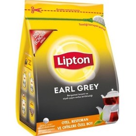 Resim Lipton Earl Grey Bergamot Aromalı Siyah Demlik Poşet Çay 250'li 