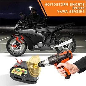 Resim Esranın Dünyası Alarmlı Motosiklet Disk Kilidi - 110 Db Su Geçirmez 