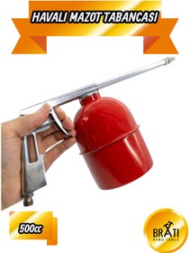 Resim BRATİ HAND TOOLS Havalı Mazot Püskürtme Tabancası 500 cc Metal Gövdeli 500 ml Mazot Püskürtme Pompası 