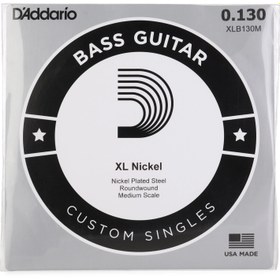 Resim D'Addario XL Nickel Round Wound Tek Bas Gitar Teli (130) 