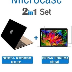 Resim MacBook Uyumlu Pro 15 A1990 Touch Bar 2018 Shell Rubber Kılıf + Film 