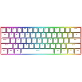 Resim Redragon K630W-RGB Dragonborn Blue Switch%60 Tr Q Beyaz Mekanik Kablolu Gaming (Oyuncu) Klavye 