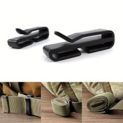 Resim 10 Adet/Paket Hızlı Klips Tutturucu Toka Kaydırıcı Siyah Molle Taktik Sırt Çantası Ayar Kayışı Askısı 20-50mm 