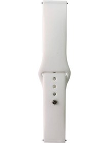 Resim Huawei Honor Magic 2 46mm Band Serisi 22mm Klasik Kordon Silikon Strap Kayış-beyaz 