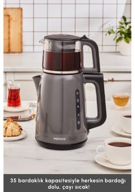 Resim Karaca Mega Tea 1501 1500 W Cam Çay Makinesi 