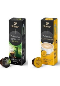 Resim Tchibo Cafissimo Espresso Brasil 10 Adet Kapsül Kahve+cafissimo Caffè Crema Fine Kapsül Kahve 