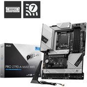 Resim MSI MB PRO Z790-A MAX WIFI SOKET 1700 DDR5 7800MHZOC PCI-E Gen5 4XM.2 USB3.2 DP HDMI 1x2.5G LAN WI-FI 6E ATX MSI MB PRO Z790-A MAX WIFI SOKET 1700 DDR5 7800MHZ(OC) PCI-E Gen5 4XM.2 USB3.2 DP HDMI 1x2.5G LAN WI...