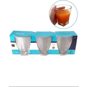 Resim Venüs 3'lü Su Bardağı 250ml Royaleks-212 Şeffaf 