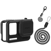 Resim Amagisn Ac19 Silikon Insta 360 Ace Pro Uyumlu Kamera Koruma Kiti Siyah 