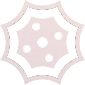 Resim Motifpiyer Tavan Spot Göbegi-Motifli-Sekizgen-İçegri-duz-86cm-Dış-Çitali 