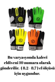 Resim Janissary 10 Numara Eldiven Kırmızı Extra Akademi Tasarımlı Futbol Topu Dikişli ( 10 N0 Kaleci Eldiveni ) 