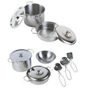Resim Metal Yemek Tencere Tava Seti 8 Parça 