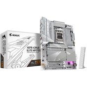 Resim Gigabyte X870e Aorus Elıte Wıfı7 Ice 8200mhz (OC) Ddr5 M.2 Am5 Atx Anakart 